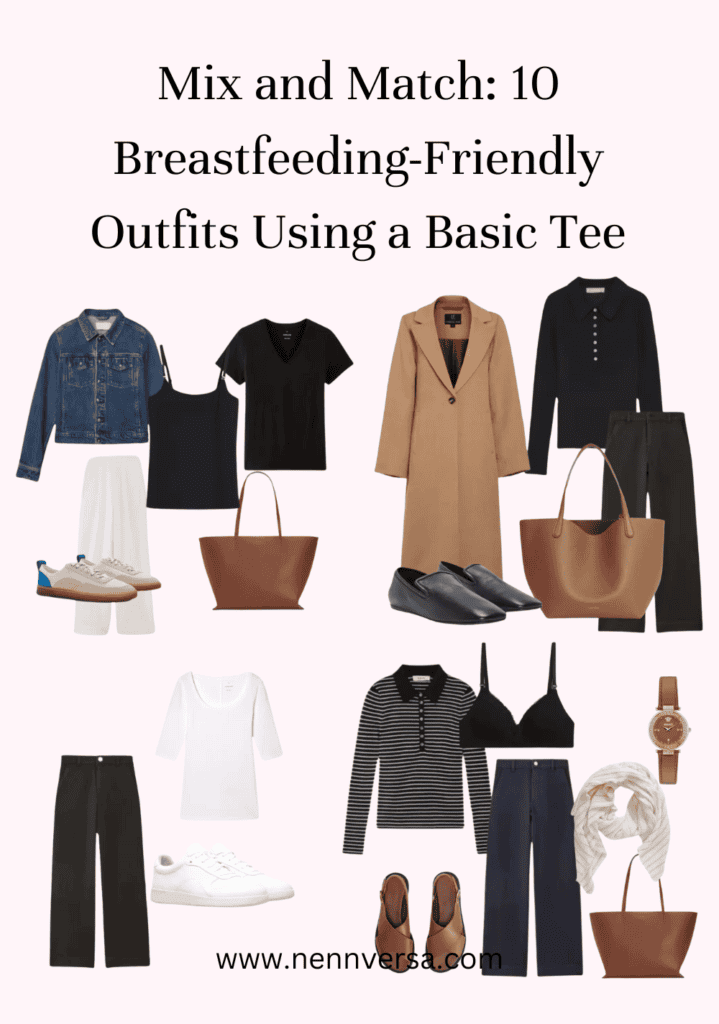 0 Breastfeeding-Friendly Outfits Using a Basic Tee