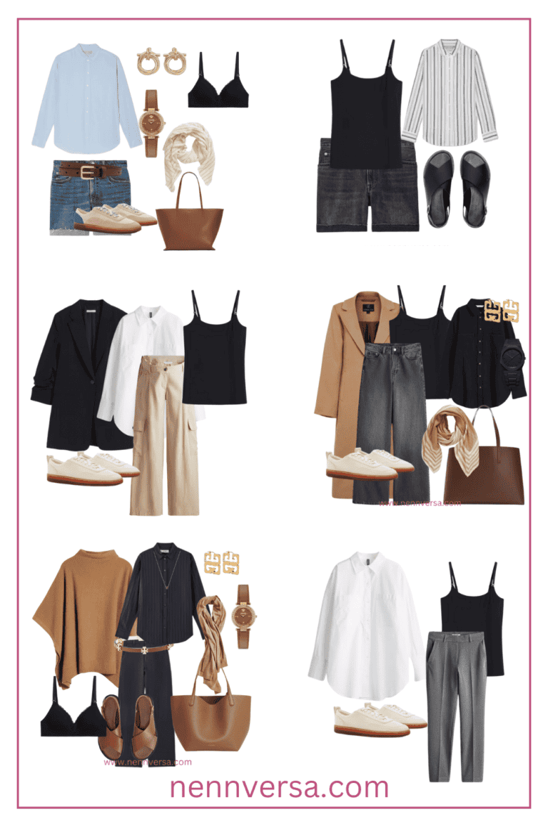 10 Ways to Style a Button-Down Shirt Postpartum: the outfits in this post, nursing-friendly and postpartum-friendly.