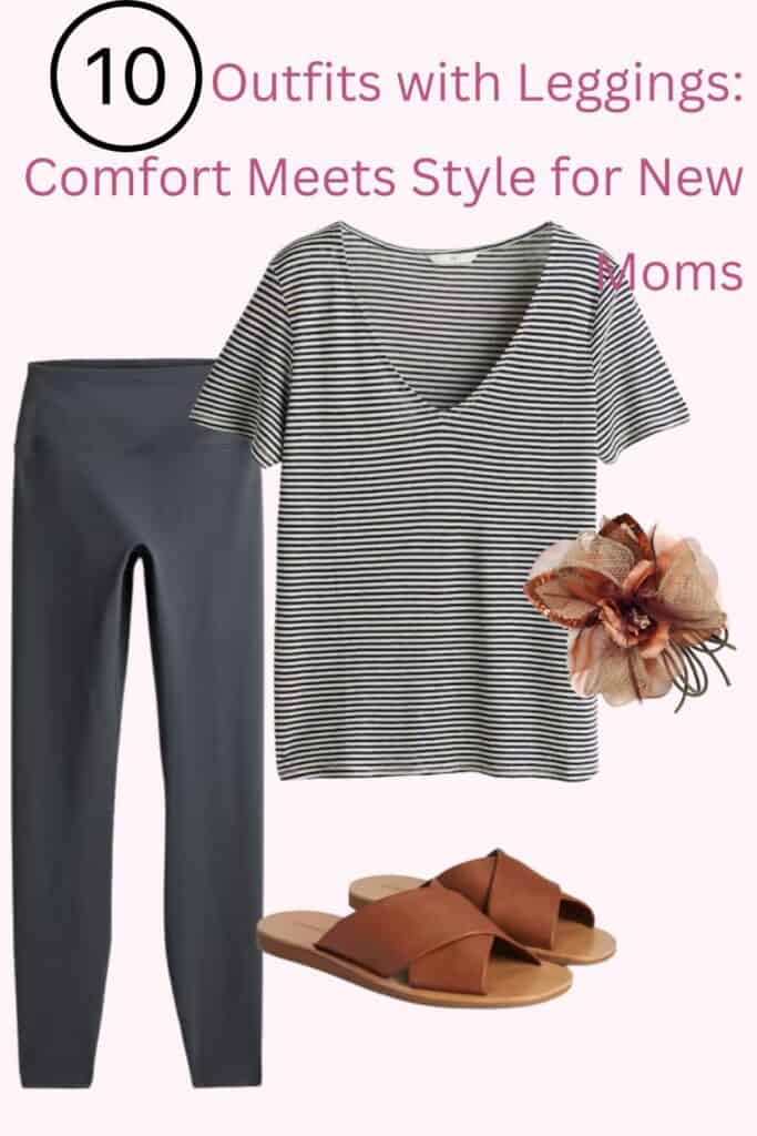 10 Outfits with Leggings for Moms