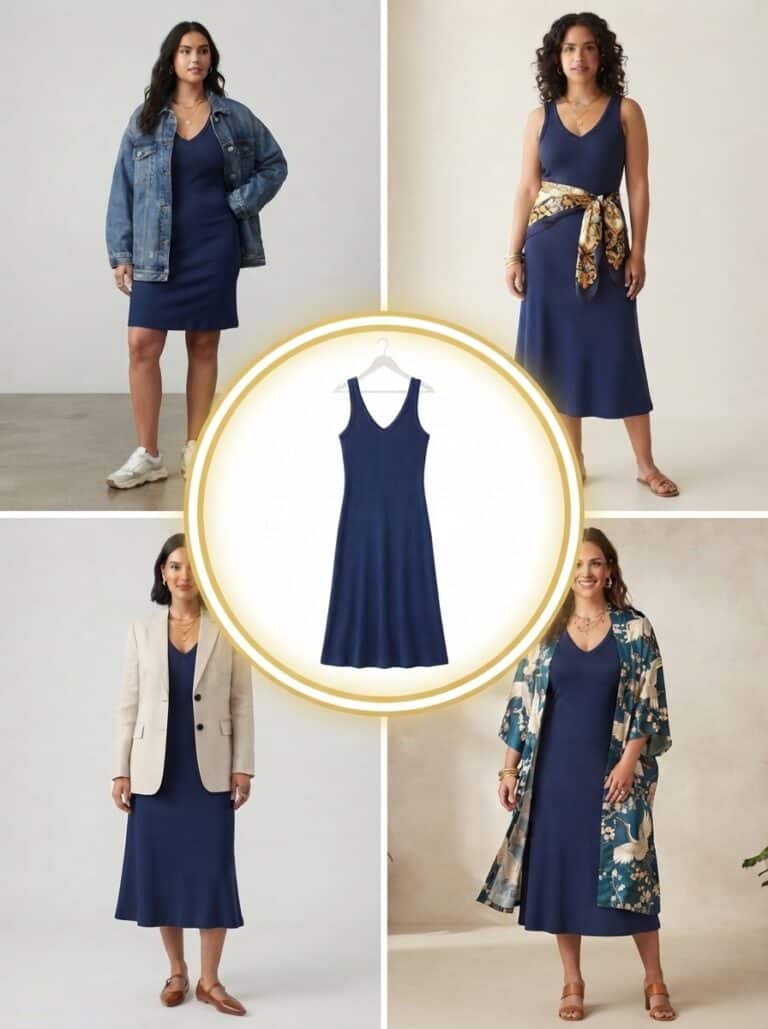 1 Ribbed Tank Dress, 10 Simple Outfits for Warm Days and Tired Mornings