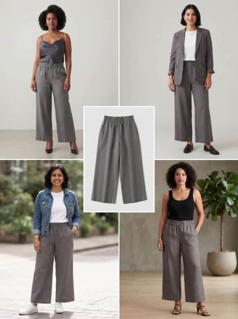 1 Wide-Leg Trouser, 9 Nursing-Friendly Outfits