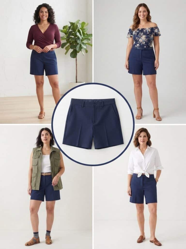 1 Pair of Tailored Shorts, 10 Breastfeeding-Friendly Summer Outfits