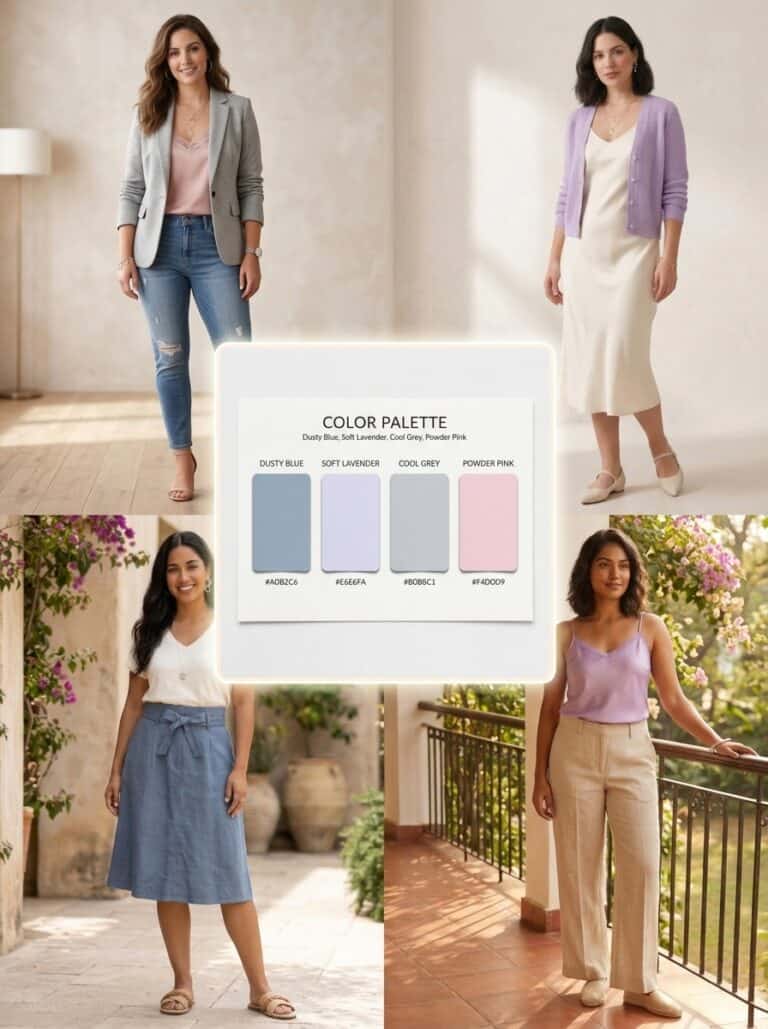 Summer Color Season Postpartum: 4 Soft Colors, 12 Ways to Wear Them