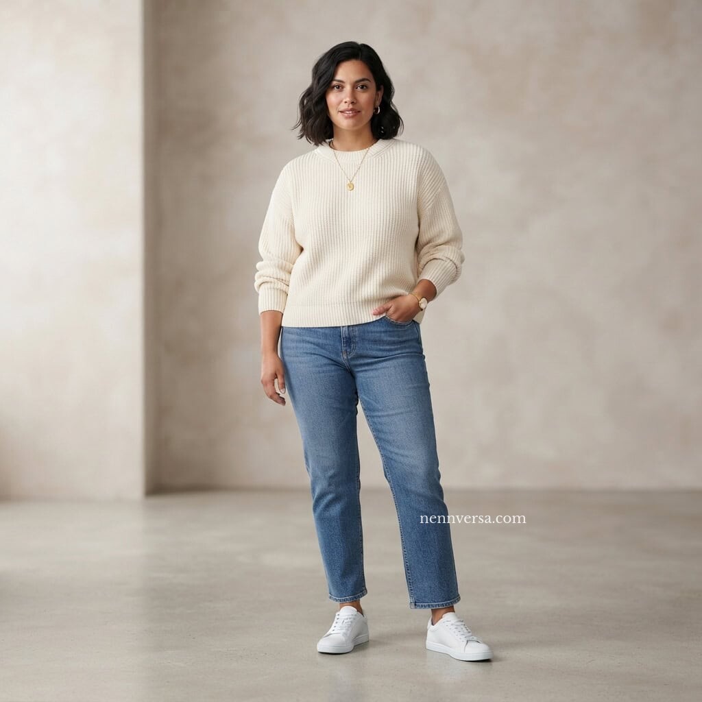 white sneakers mom outfits