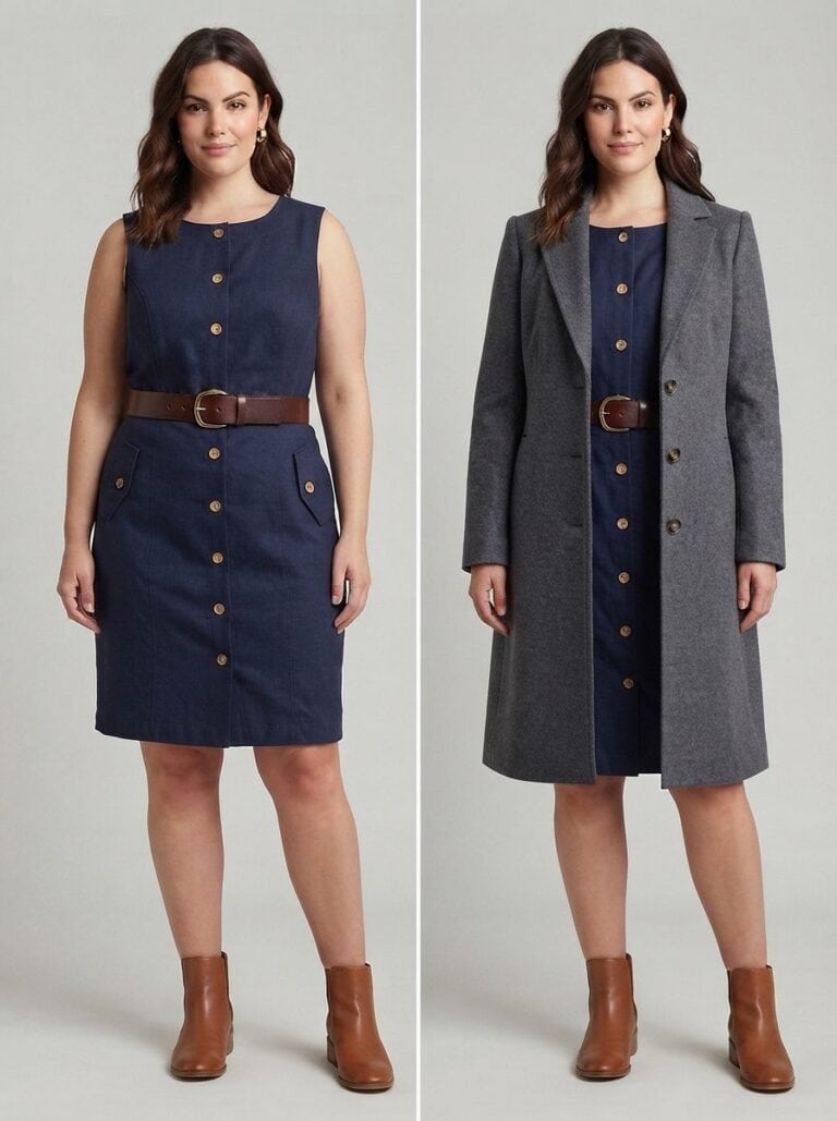 1 Sheath Dress, 6 Return-to-Work Outfits That Actually Fit: the outfits in this post, nursing-friendly and postpartum-friendly.