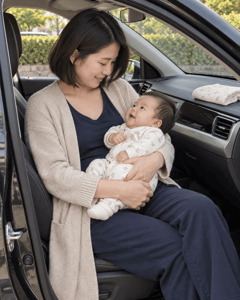 Breastfeeding on the Go: Easy, Discreet Access for Car Parks, Cafes and Public Spaces